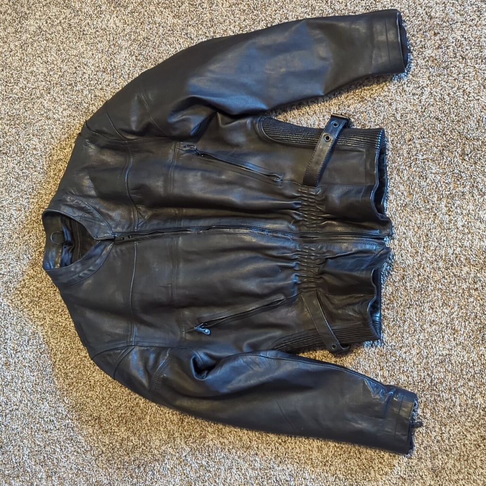 Hot Leathers Vented Motorcycle Leather Jacket